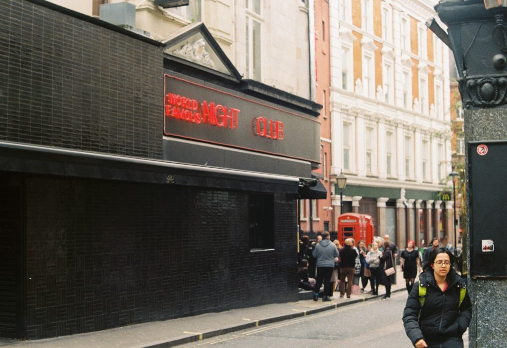 Staff outside a nightclub